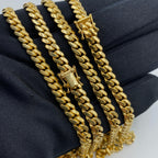 14K Gold 6.2mm Solid Miami Cuban Link Chain 24–26 in - additional product view 4
