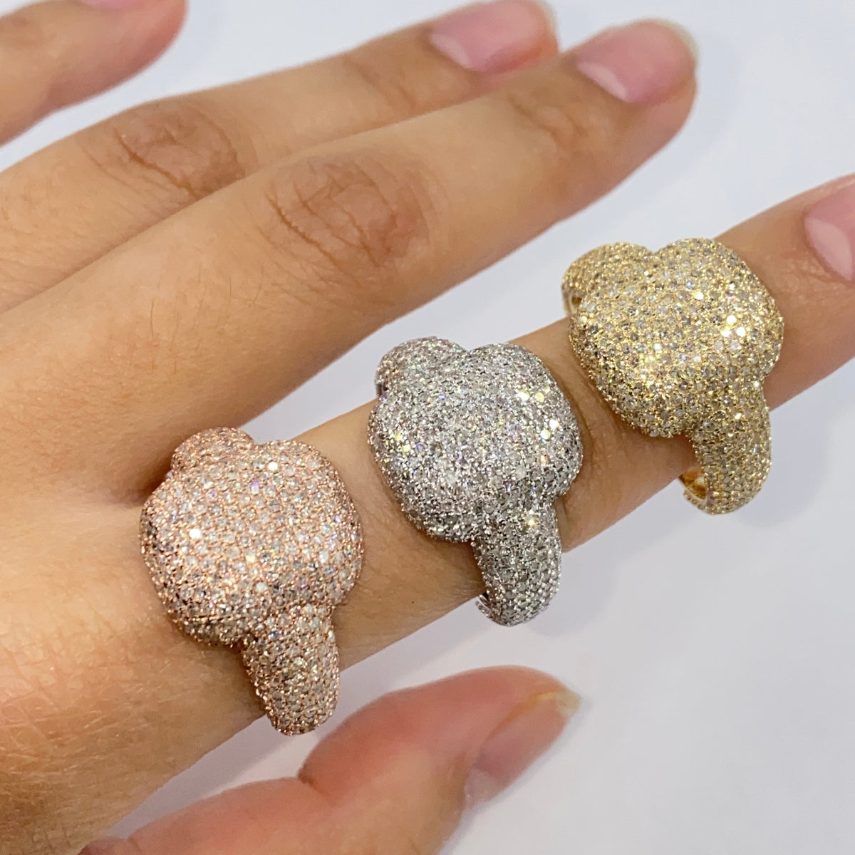 10K Gold/14K Presidential Iced Diamond Ring - additional product view 3