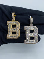 Initial B Baguette Diamond Pendant - main product photo