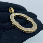 Initial O Old English Diamond Pendant - additional product view 3