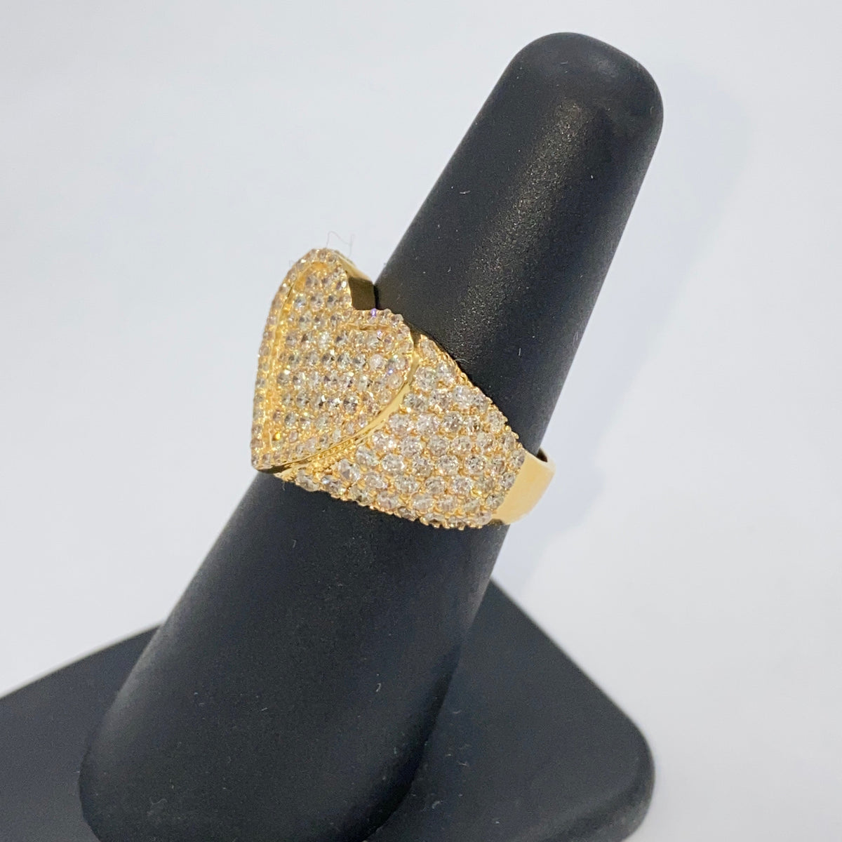 14K Gold Protect Icy Heart Diamond Ring - additional product view 5
