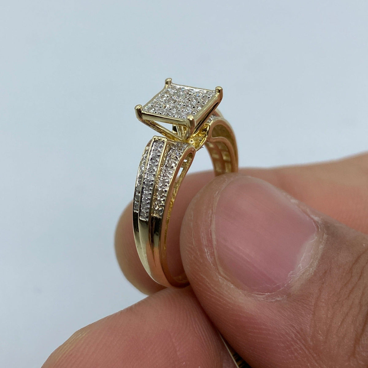 10K Gold Athena Diamond Engagement Ring - additional product view 4