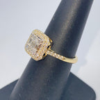 14K Gold Solána Square Diamond Engagement Ring - additional product view 7