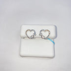14K Gold Heart Infinity Diamond Earrings - additional product view 5