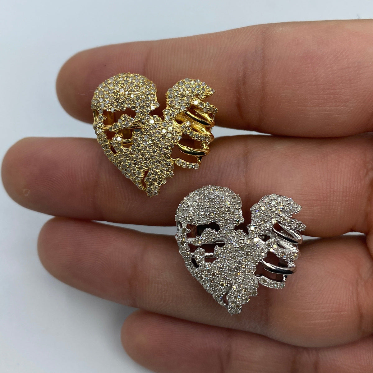 14K Gold Zombie Heart Diamond Ring - additional product view 7