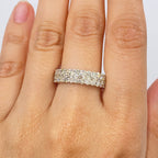 14K Gold Stacked Pave Infinity Diamond Ring Band - additional product view 6