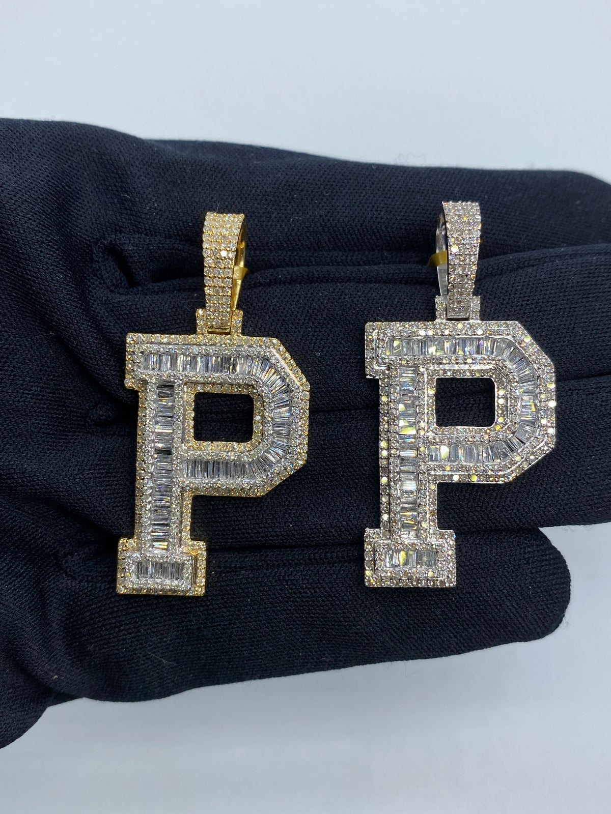 Initial P Baguette Diamond Pendant - main product photo