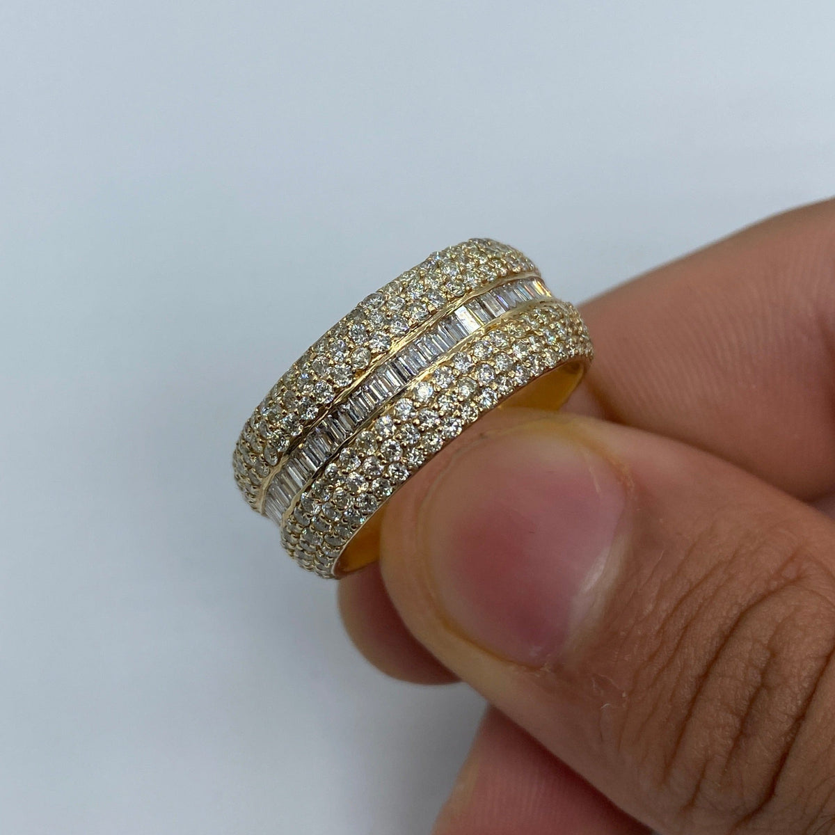14K Gold Eternity Diamond Baguette Ring - additional product view 2