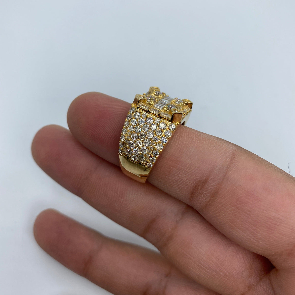 14K Gold Sahara Diamond Baguette Ring 5.4 Ct - additional product view 6
