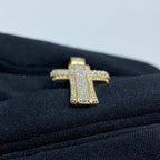10K Gold Traditional Cross Diamond Pendant 1.2 Ct - additional product view 4