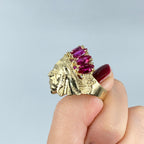 10K Gold Indian Head Ring - additional product view 5
