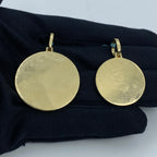 14K Gold Circle Diamond Picture Photo Pendant - additional product view 6
