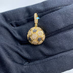 14K Gold Soccer Ball Diamond Pendant - additional product view 3