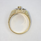 10K Gold Roulette Spinning Diamond Baguette Ring - additional product view 14