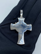 10K Gold Jesus Cross Enamel Diamond Pendant 3.7 Ct - additional product view 5