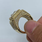 14K Gold 18.4mm Champion Diamond Baguette Ring - additional product view 8