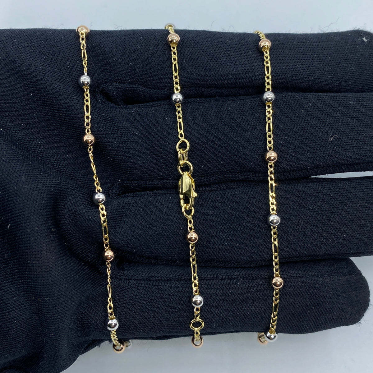 10K Gold Ball Anklet - main product photo