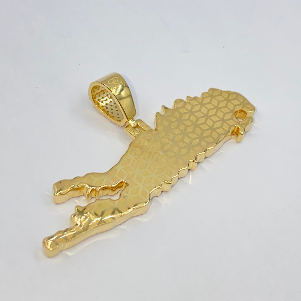 10K Gold Long Island Diamond Pendant - additional product view 6