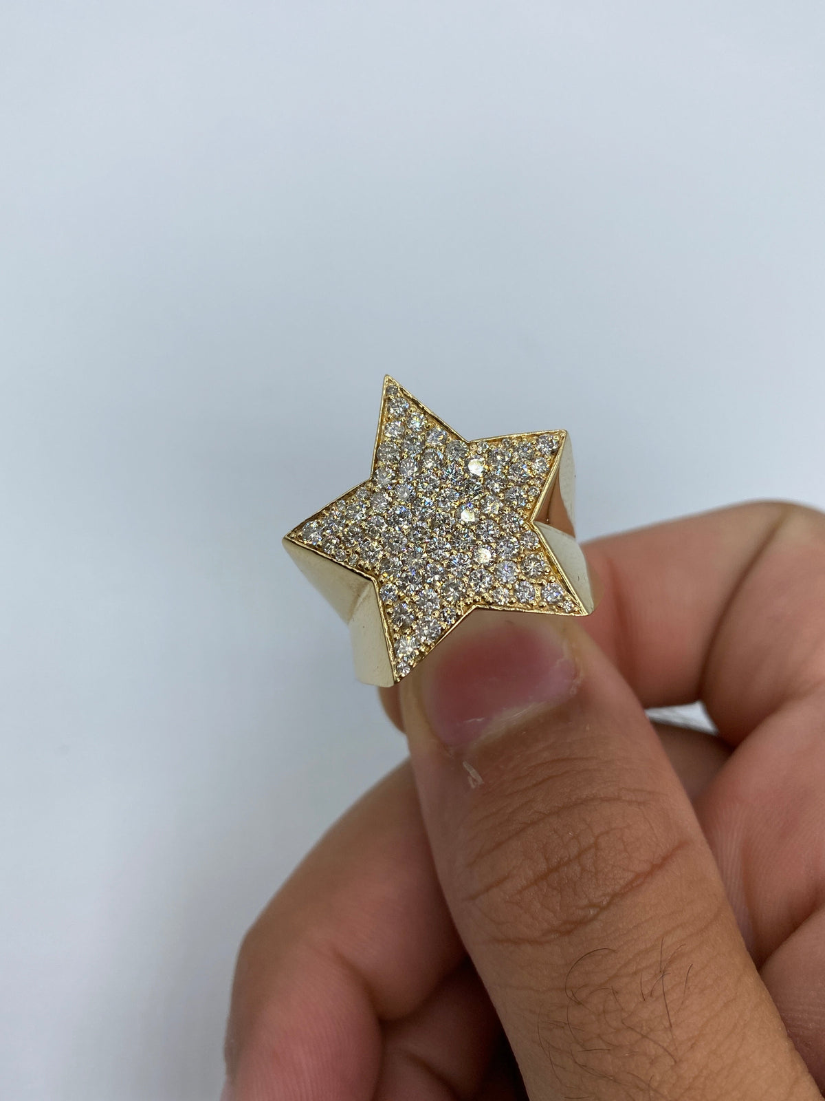 14K Gold Star Diamond Ring - additional product view 2