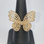 14K Gold Jumbo Butterfly Diamond Ring - additional product view 10