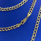 10K Gold 5mm Cuban Link Chain 16–24 in - additional product view 3