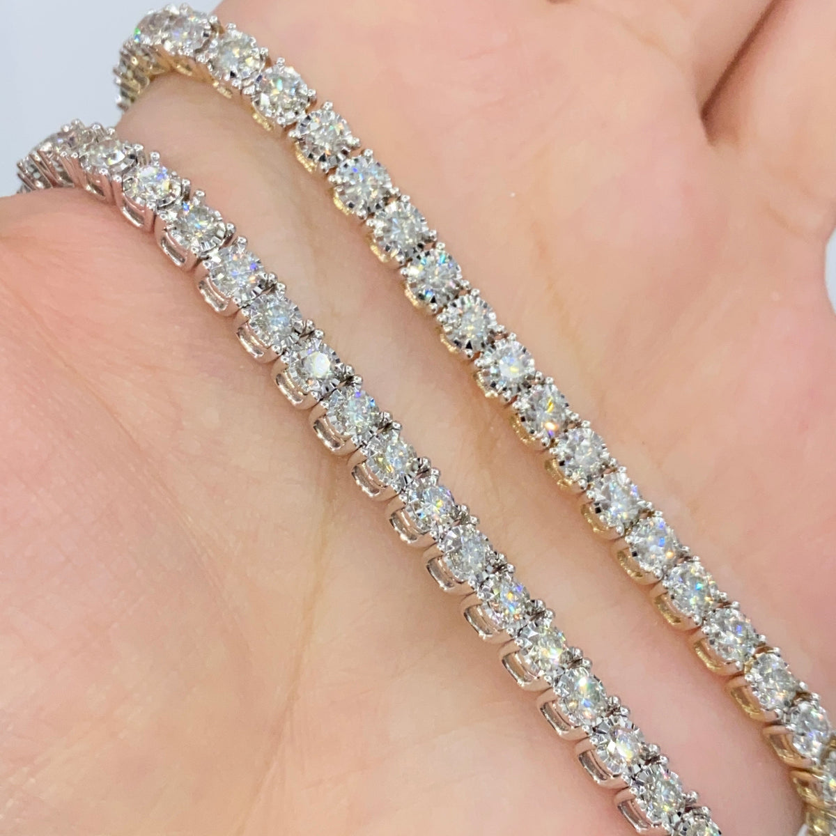 14K Gold Tennis Diamond Bracelet 7 in - additional product view 6