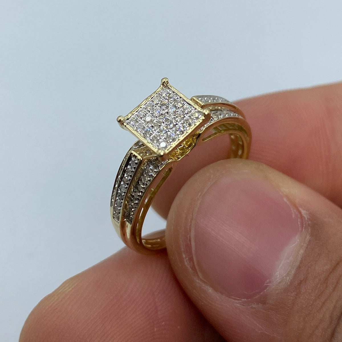10K Gold Athena Diamond Engagement Ring - additional product view 2