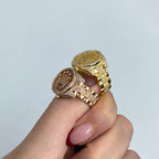 14K Gold Crown Diamond Ring - additional product view 4
