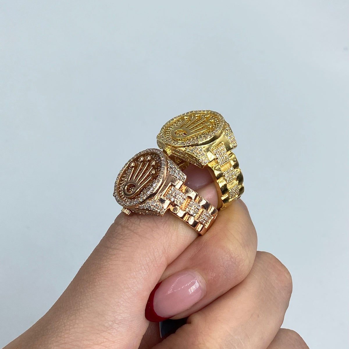 14K Gold Crown Diamond Ring - additional product view 4
