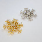 14K Gold Snowflake Diamond Pendant - additional product view 6