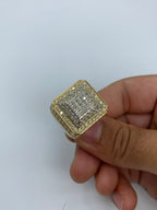 14K Gold Square Titan Diamond Ring - additional product view 2