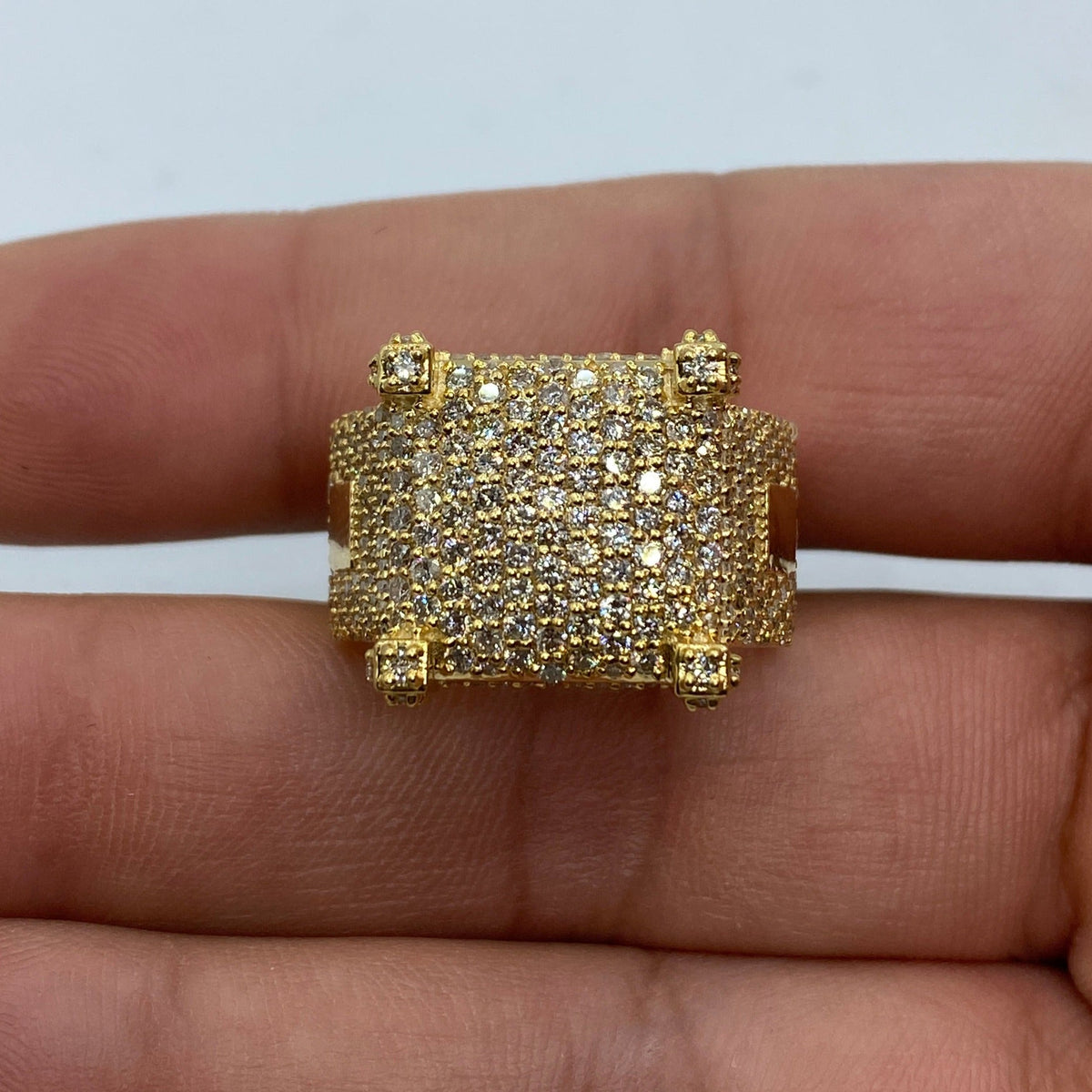 10K Gold Castle Diamond Ring - additional product view 5