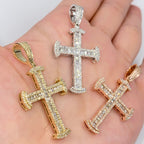 10K Gold Atlanta Cross Diamond Pendant - additional product view 7