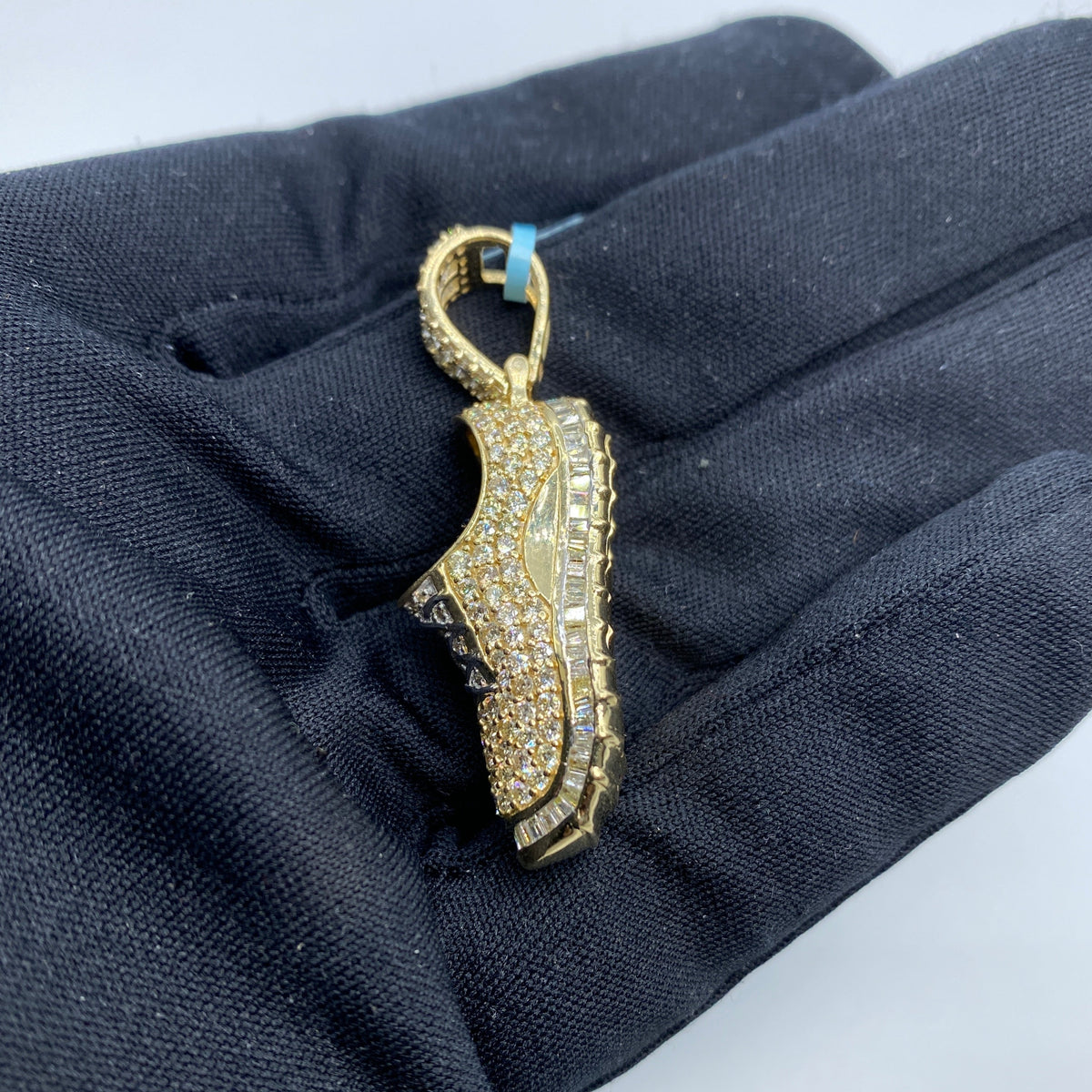 14K Gold Shoe Diamond Pendant - additional product view 3