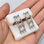18K Gold Chandelier Diamond Earrings - additional product view 2