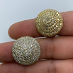 10K Gold Jumbo Circle Cake Diamond Ring - additional product view 4