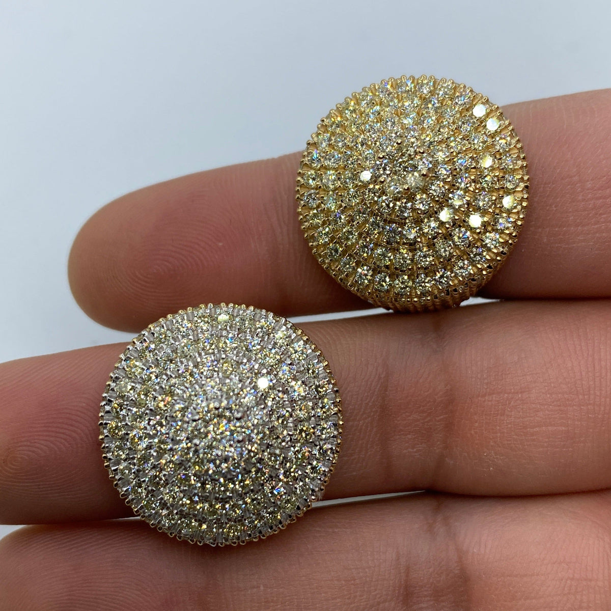 10K Gold Jumbo Circle Cake Diamond Ring - additional product view 4