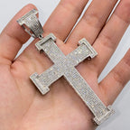 10K Gold Virtue Cross Diamond Pendant - additional product view 2