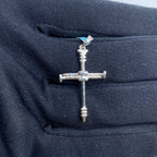 14K Gold Nail Cross Diamond Pendant - additional product view 3