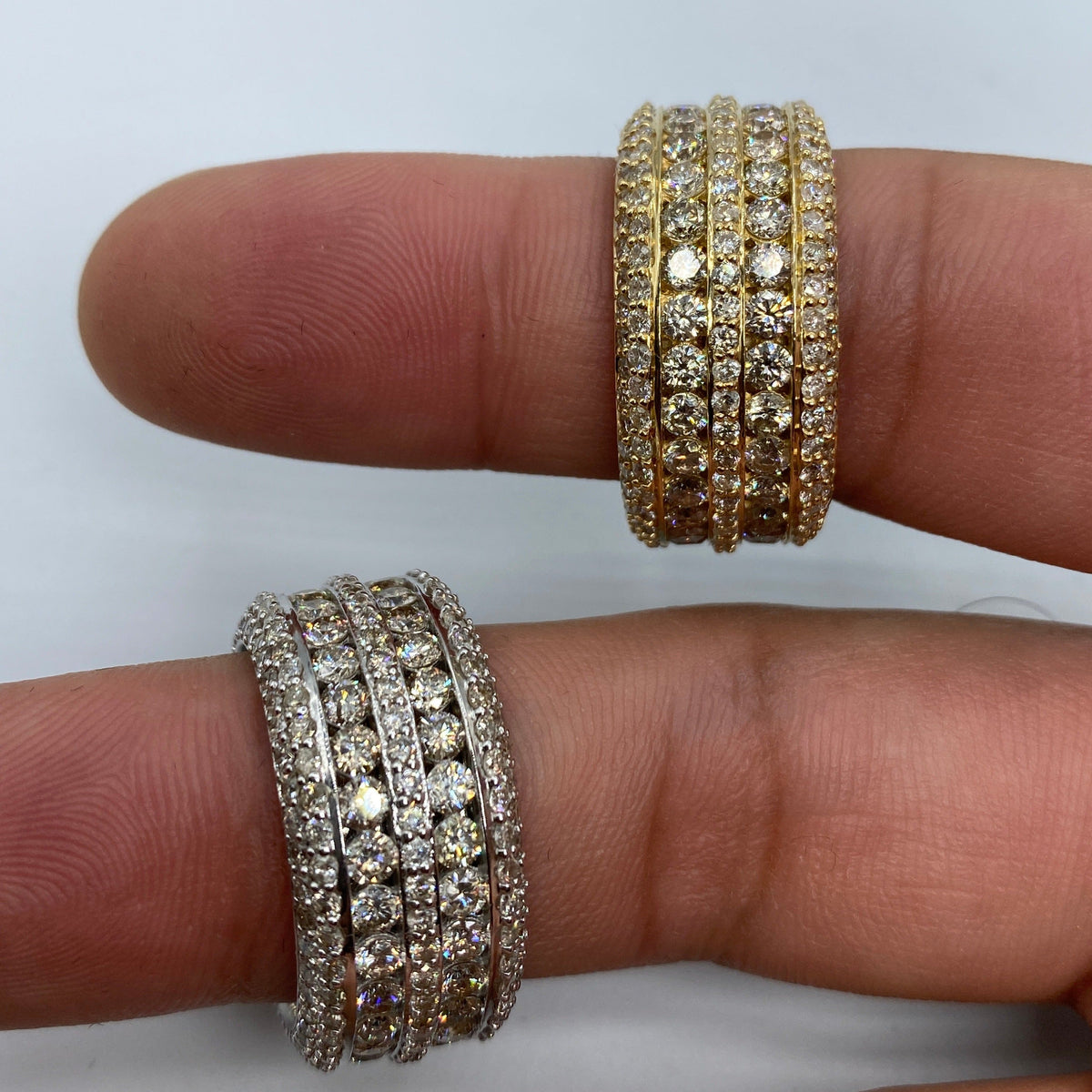 14K Gold Eternity Jumbo Diamond Ring - additional product view 2
