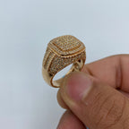 14K Gold London Square Diamond Ring - additional product view 4