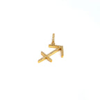 10K Gold Sagittarius Sign Diamond Pendant - additional product view 2