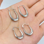 14K Gold Bold U Hoop Earrings - additional product view 2