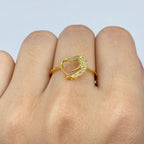 14K Gold Lover Heart Diamond Ring - additional product view 2