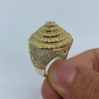14K Gold California Cake Diamond Ring - additional product view 8
