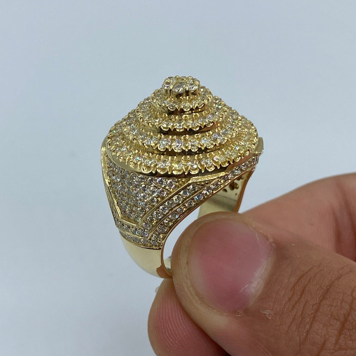 14K Gold California Cake Diamond Ring - additional product view 8