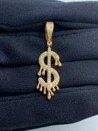 Dollar Sign Diamond Pendant - additional product view 2