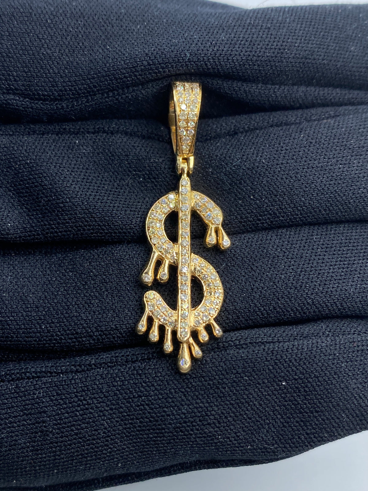 Dollar Sign Diamond Pendant - additional product view 2