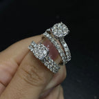 14K Gold Barbie Circle Diamond Engagement Ring - additional product view 15