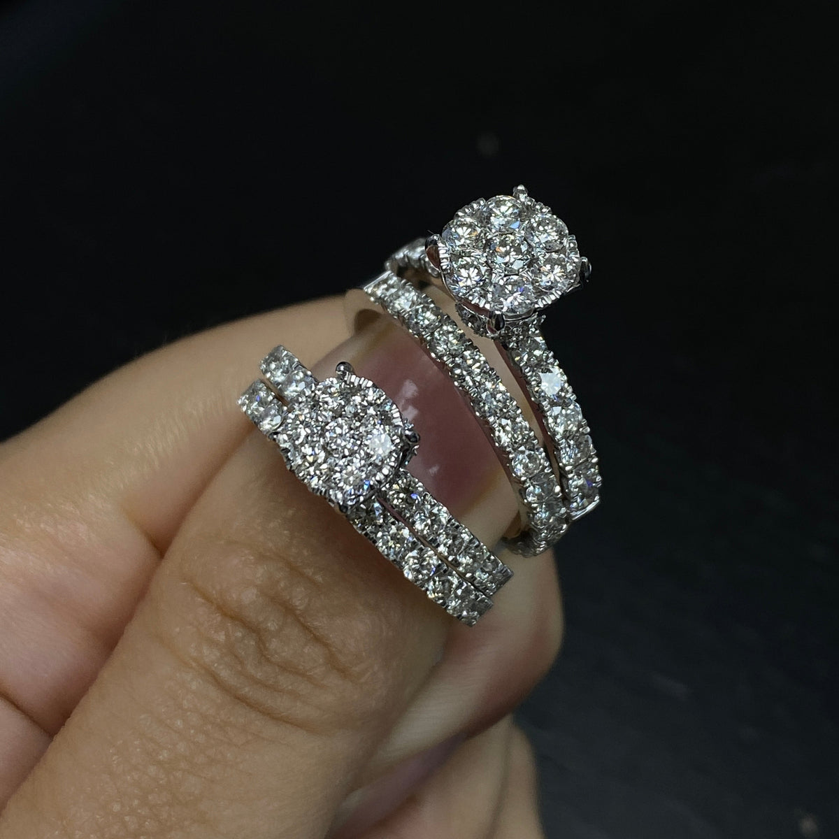 14K Gold Barbie Circle Diamond Engagement Ring - additional product view 15